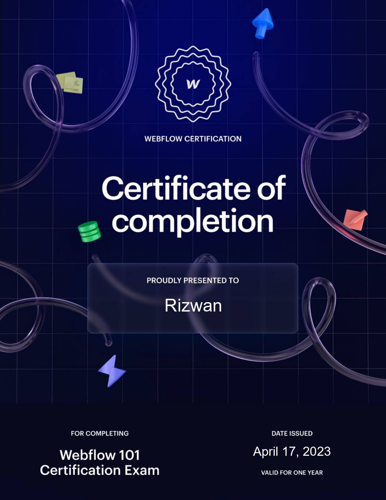 Webflow 101 Certification Exam