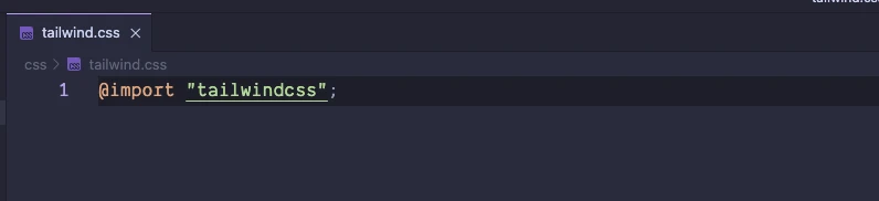 Create TailwindCSS and @import "tailwindcss" Create TailwindCSS and @import "tailwindcss"