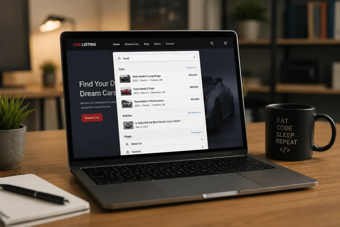 Why I Often Build My Own Live Search Instead of Relying on WordPress Default Search