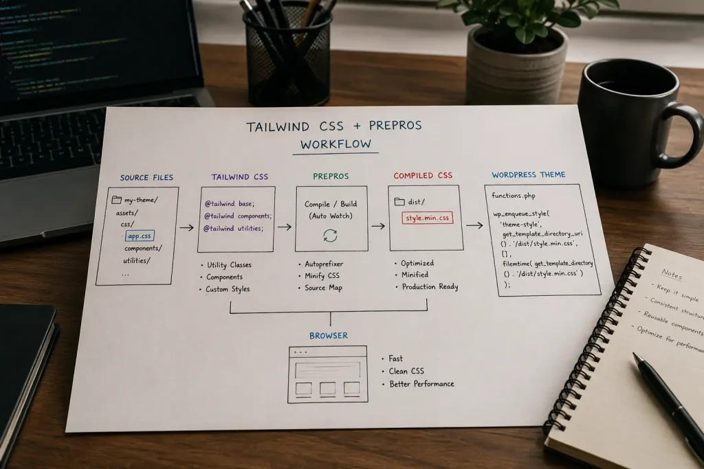 Setup Tailwind CSS dengan Inline Build Tool